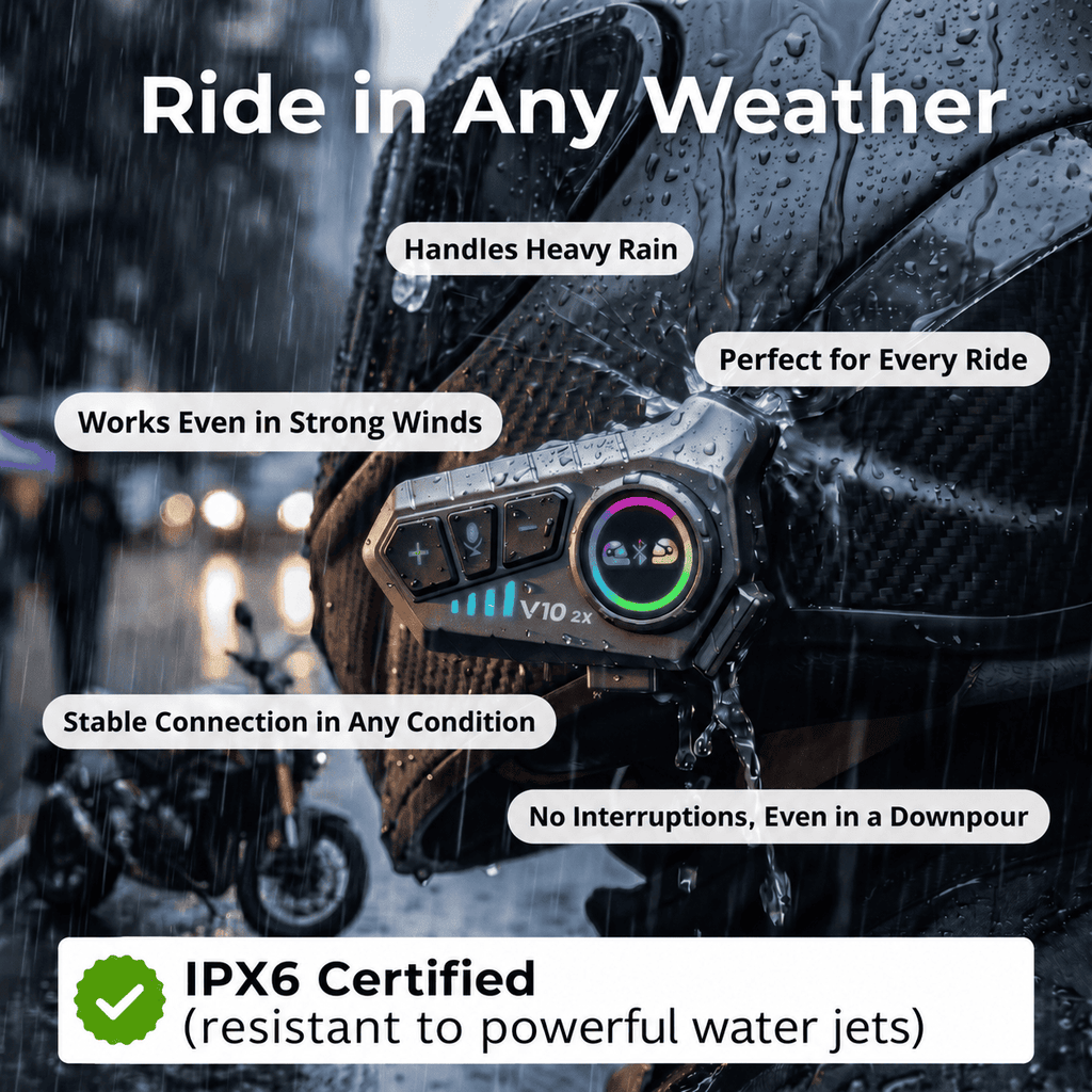 RideLINK V10 Bluetooth Motorcycle Intercom